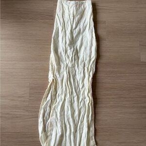 Maurie + Eve Cream Strapless Dress